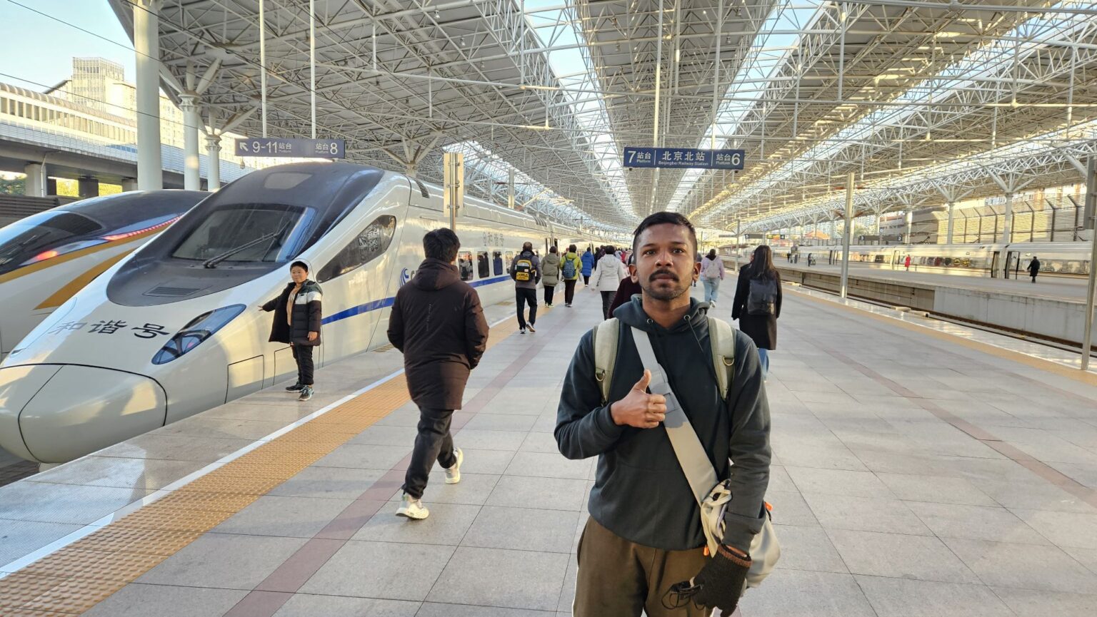 jaffna suthan with china bullet train